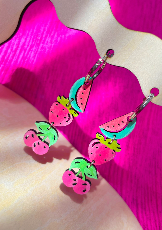 Berry Melon Earrings