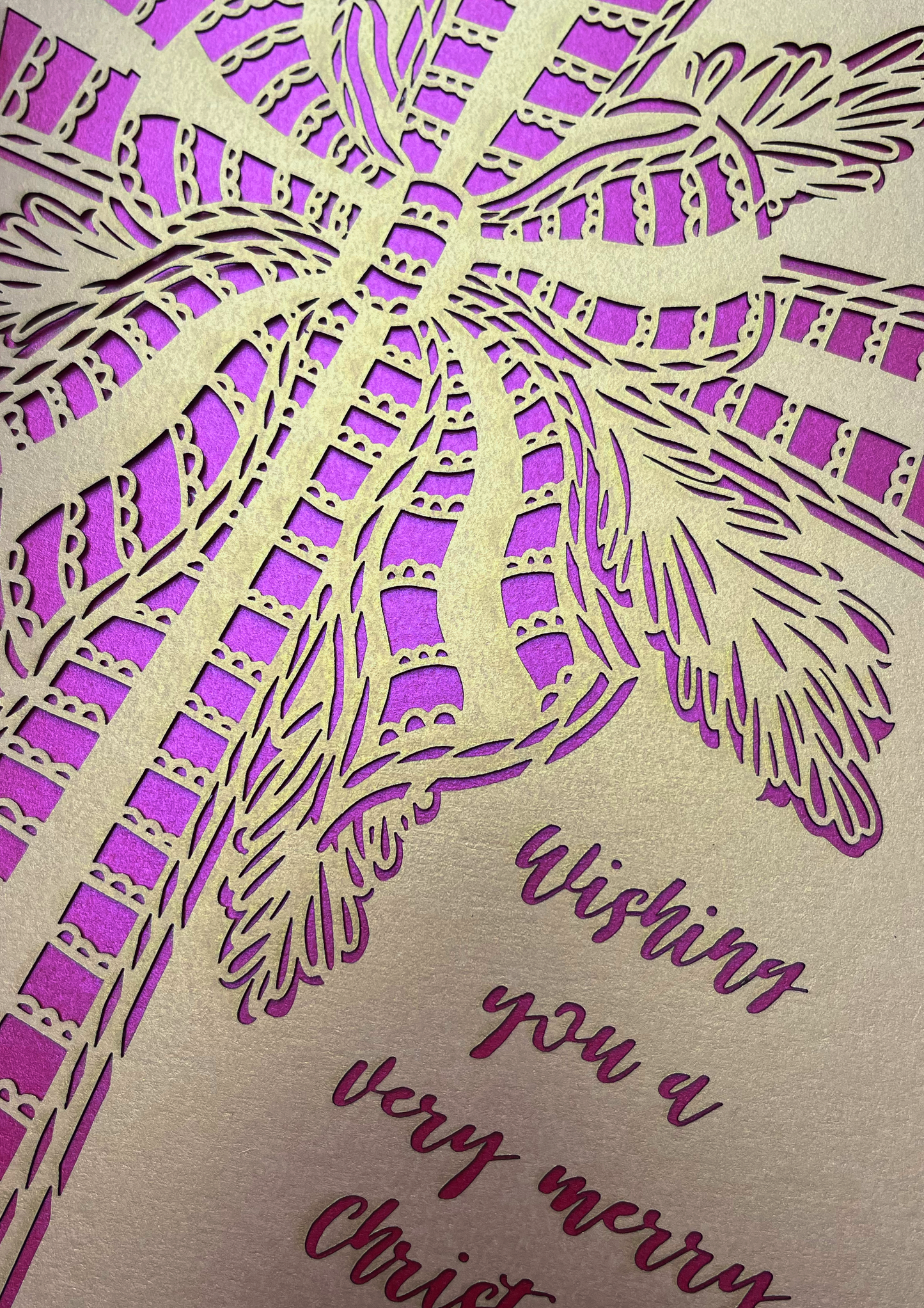 Laser-cut A5 Christmas Cards
