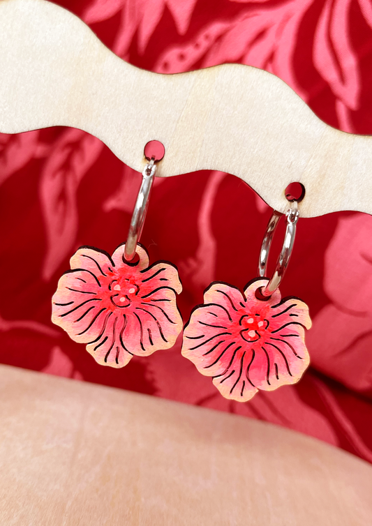 Hibiscus Earrings