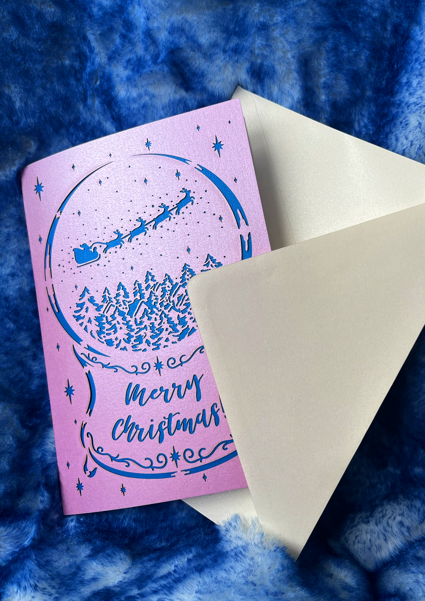 Laser-cut A5 Christmas Cards