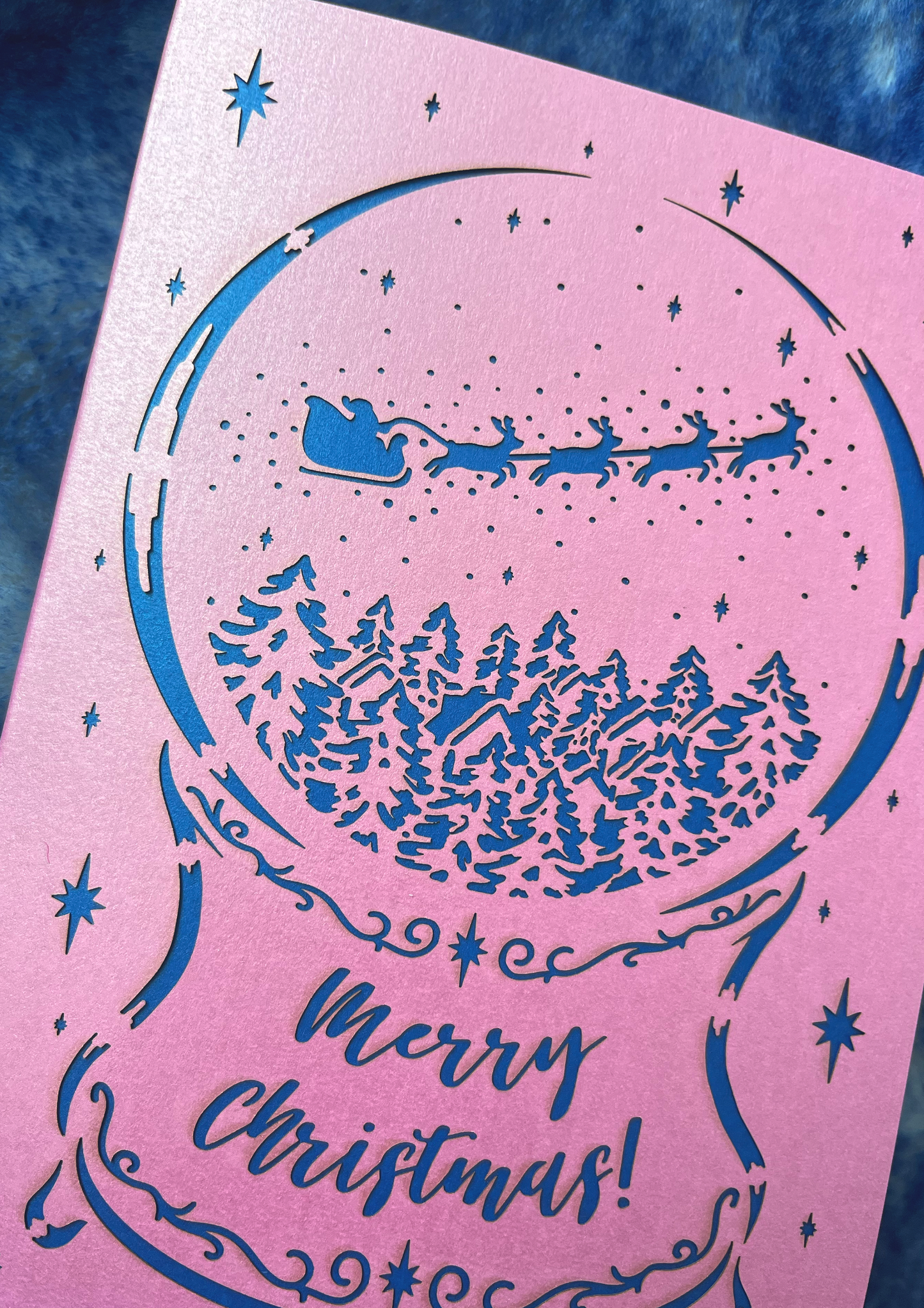 Laser-cut A5 Christmas Cards