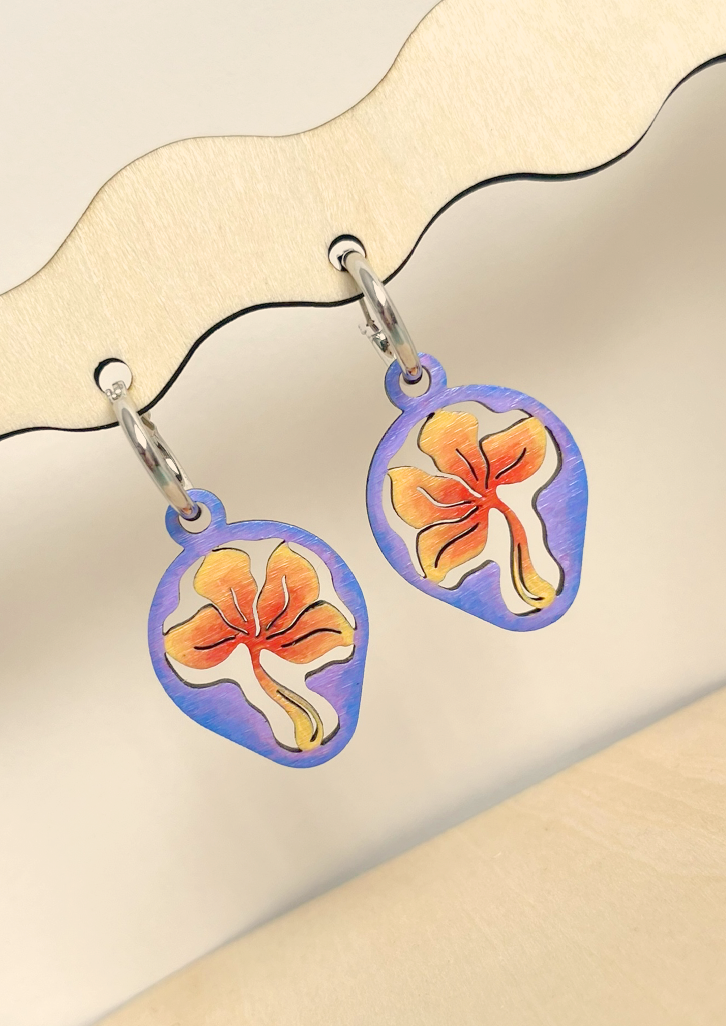 Sunset Flower Earrings