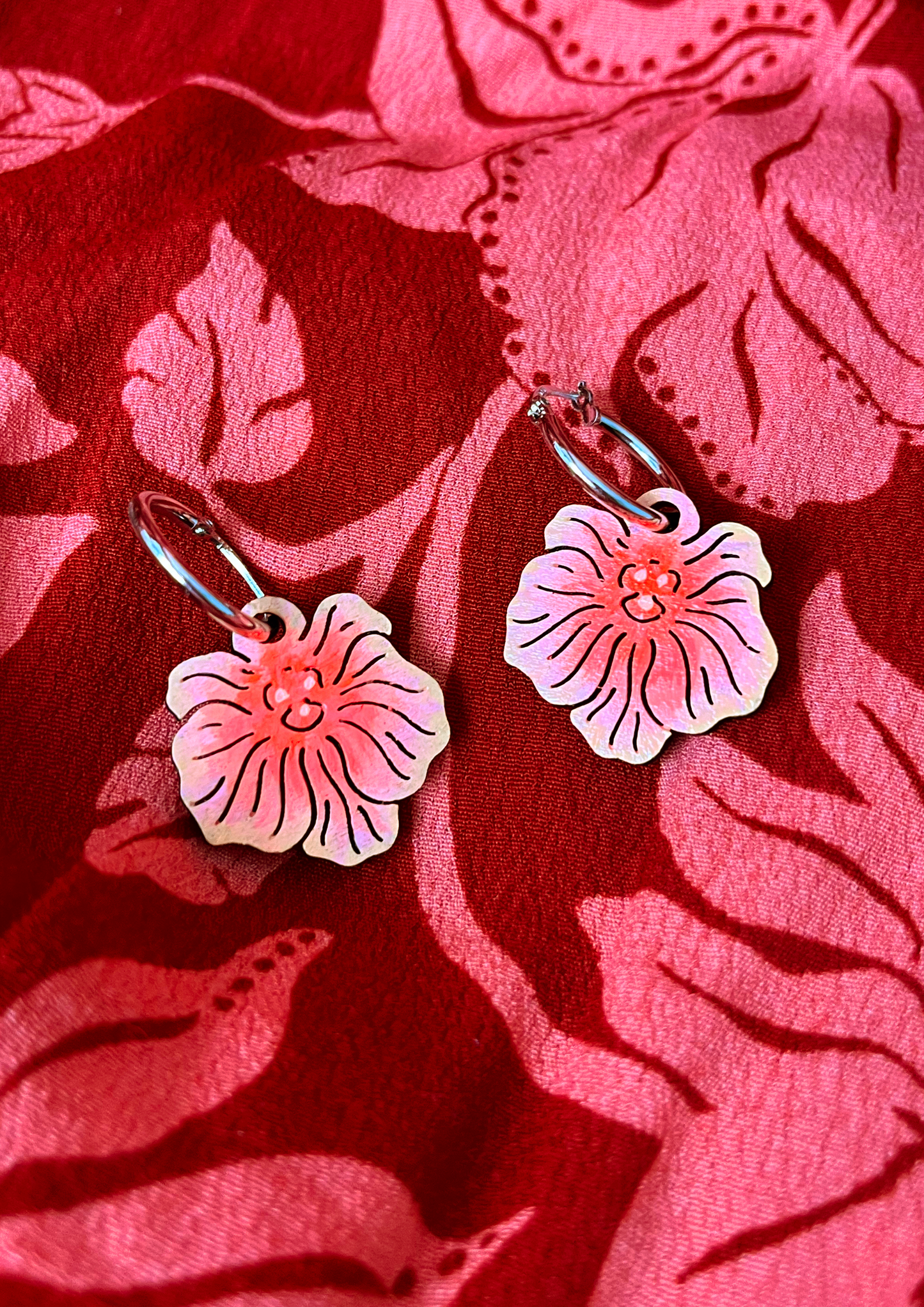 Hibiscus Earrings