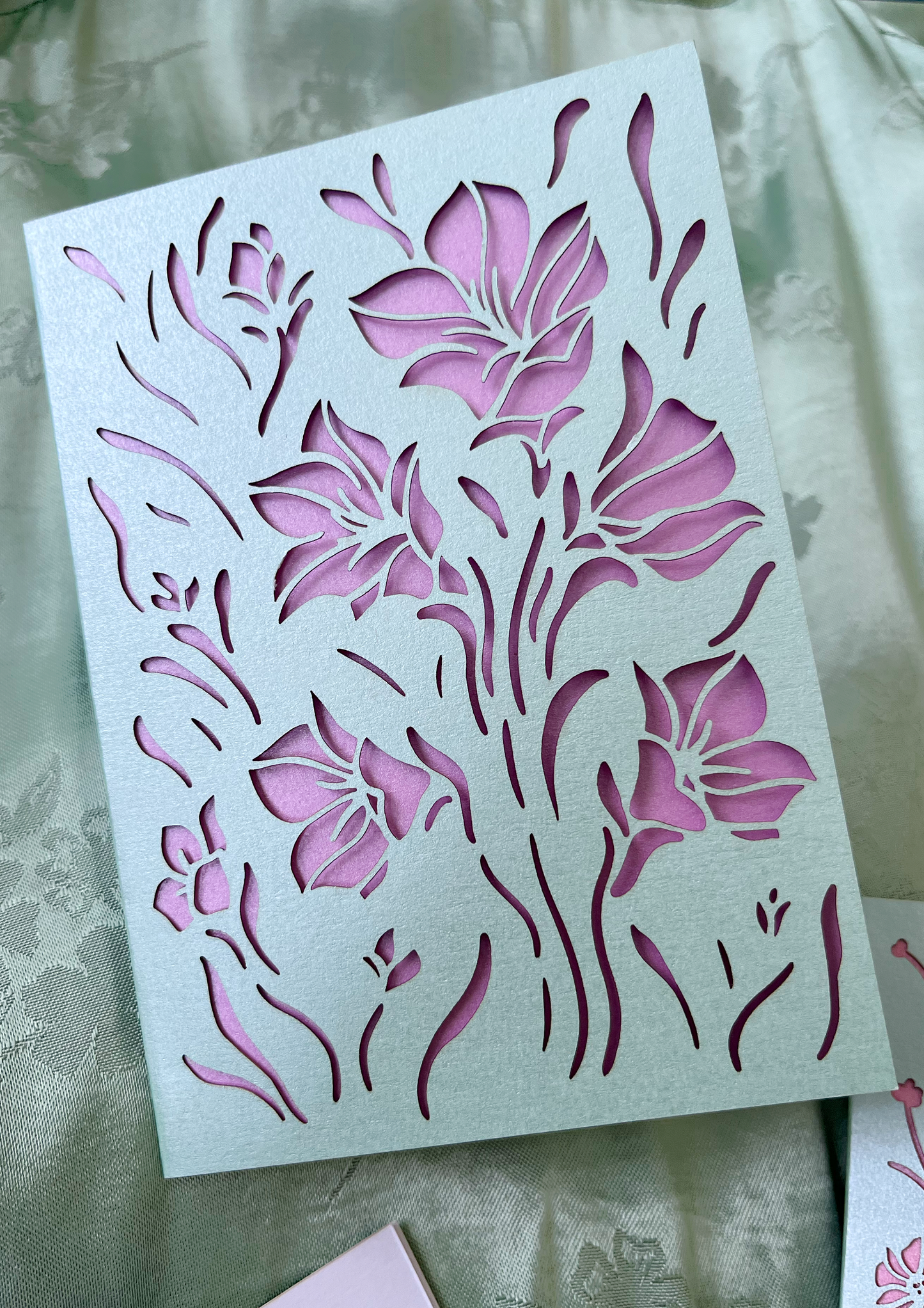 Laser-cut Meadow Card Trio