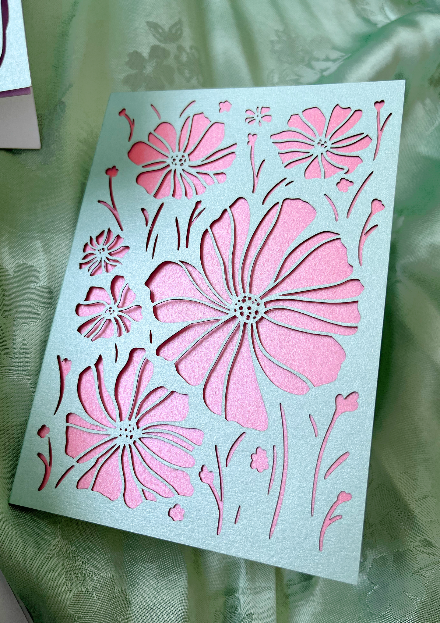 Laser-cut Meadow Card Trio