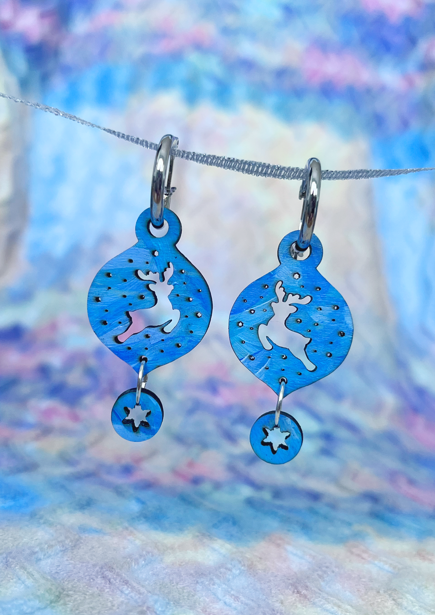 Flying Reindeer Earrings